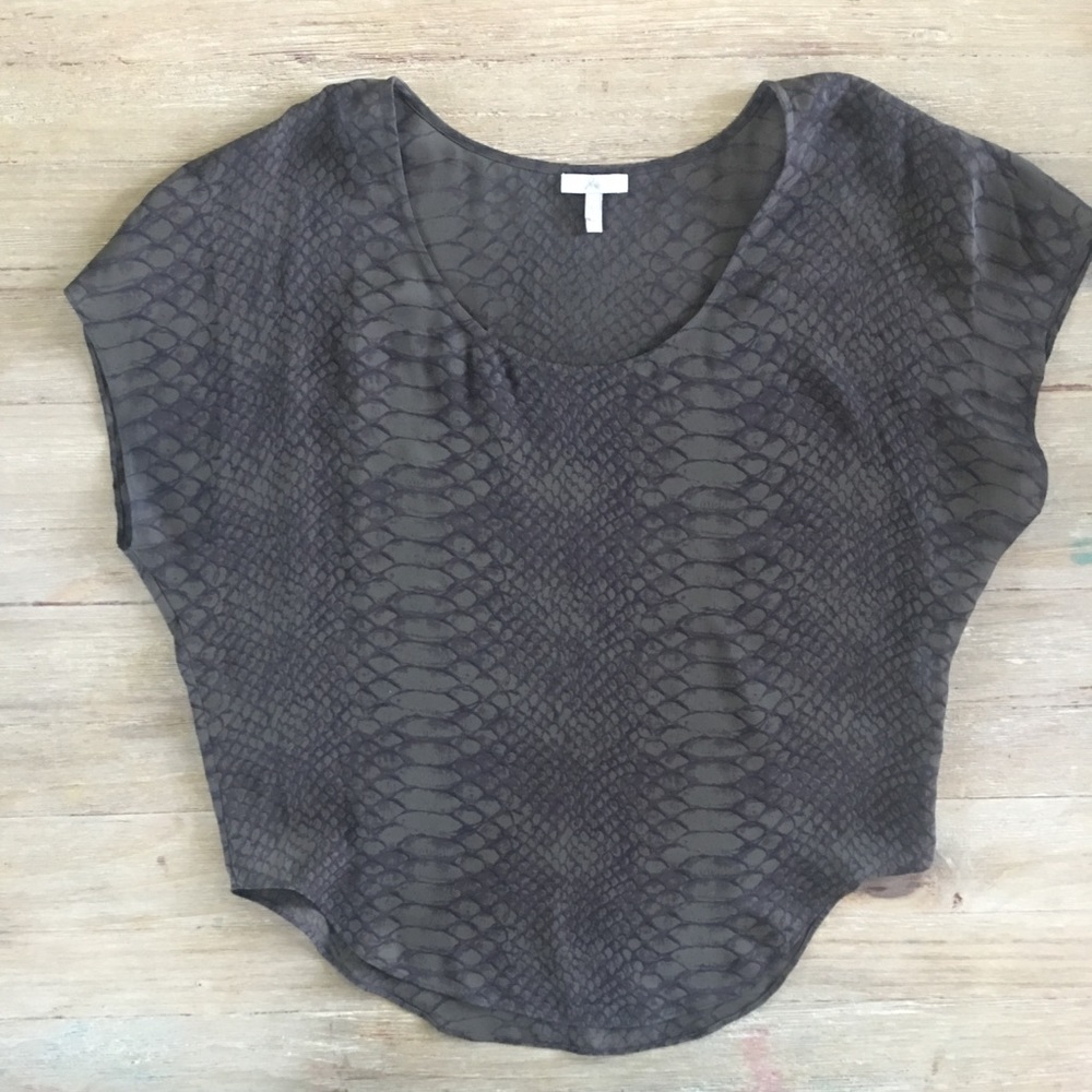 Joie 100% silk snakeskin print top tunic